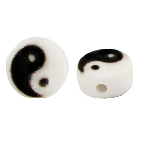 Acryl Buchstaben Yin & Yang White-black