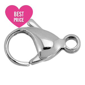 Rostfrei Stahl Zubeh&ouml;r Karabiner Verschluss stainless steel 9mm Silber