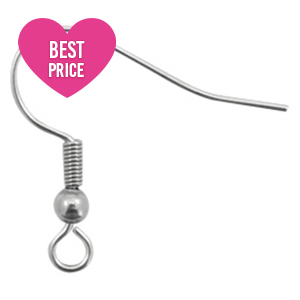 Zubeh&ouml;r aus Stainless Steel - Rostfreiem Stahl Ohrringe / Ohrh&auml;nger Antik silber