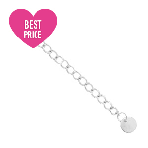 Zubeh&ouml;r aus Stainless Steel - Rostfreiem Stahl Verl&auml;ngerungskette coin 6mm Silber