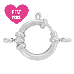 Zubeh&ouml;r aus Stainless Steel - Rostfreiem Stahl Rettungsring Verschluss 10mm mit &Ouml;sen Silber