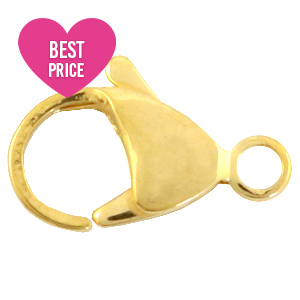 Zubeh&ouml;r aus Stainless Steel - Rostfreiem Stahl Karabinerverschluss 15mm Gold