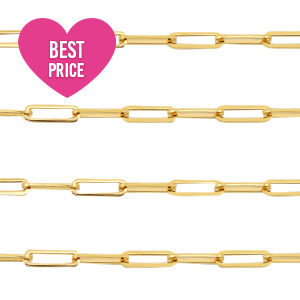 Zubeh&ouml;r aus Stainless Steel - Rostfreiem Stahl Gliederkette Gold