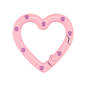 Farbiges Zubeh&ouml;r F&uuml;r Schl&uuml;ssel Anh&auml;nger Heart Pink-purple