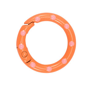 Farbiges Zubeh&ouml;r F&uuml;r Schl&uuml;ssel Anh&auml;nger Ring Orange-pink