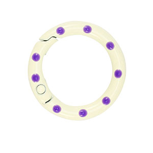 Farbiges Zubeh&ouml;r F&uuml;r Schl&uuml;ssel Anh&auml;nger Ring Off white-purple