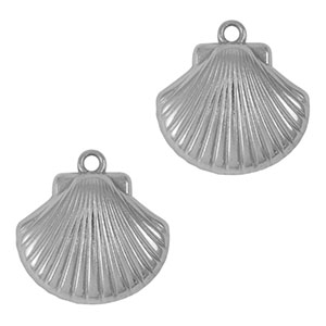 Anh&auml;nger aus Stainless Steel - Rostfreiem Stahl Shell Silver
