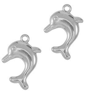 Anh&auml;nger aus Stainless Steel - Rostfreiem Dolphin Silver