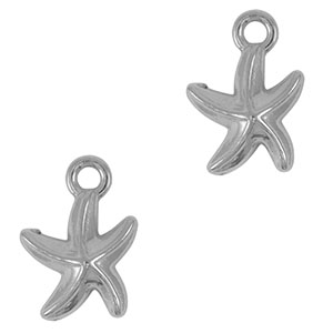 Anh&auml;nger aus Stainless Steel - Rostfreiem Starfish Silver