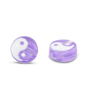 Acryl Buchstaben Yin & Yang Purple-white