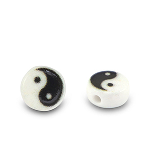 Acryl Buchstaben Yin & Yang White-black