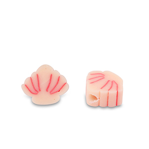 Perlen Polymer Muscheln Peach-Pink