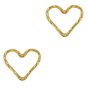 Anh&auml;nger/Zwischenst&uuml;ck aus Stainless Steel - Rostfreiem Stahl Heart Gold