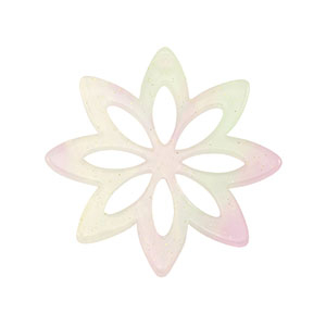 Anh&auml;nger aus Resin Flower Multicolor lilac-green
