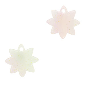 Anh&auml;nger aus Resin Flower Multicolor lilac-green