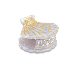 Haarschmuck hair clamp Shell Lilac-gold