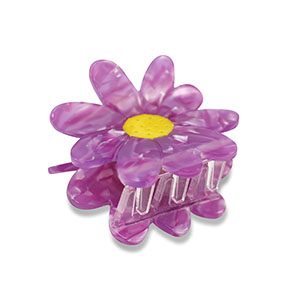 Haarschmuck hair clamp Flower Purple
