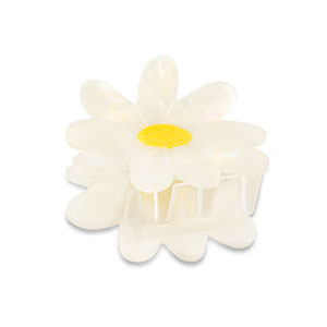 Haarschmuck hair clamp Flower White
