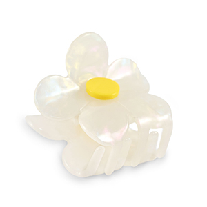 Haarschmuck hair clamp Flower White