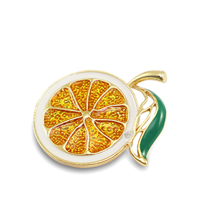 Broschen Orange Orange-green-gold