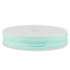Band Macram&eacute; geflochten 1mm Light mint green metallic