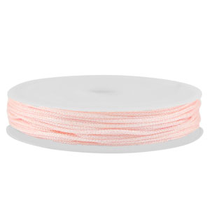 Band Macram&eacute; geflochten 1mm Light pink metallic
