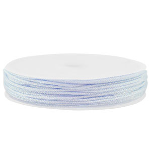 Band Macram&eacute; geflochten 0,8mm Light blue-purple metallic