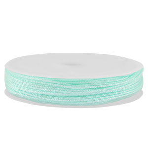 Band Macram&eacute; geflochten 0,8mm Light mint green metallic