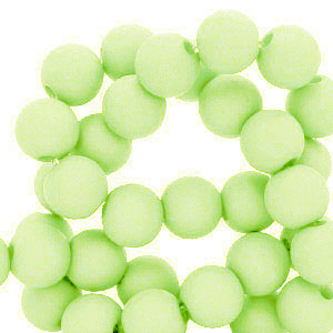 8 mm Perlen aus Acryl Lime green