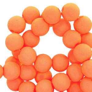 6 mm Perlen aus Acryl Orange