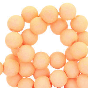 6 mm Perlen aus Acryl Peach