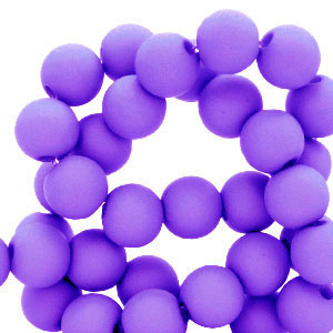 6 mm Perlen aus Acryl Dark purple