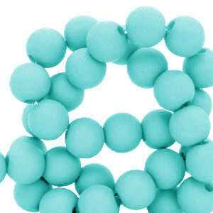 6 mm Perlen aus Acryl Sky blue