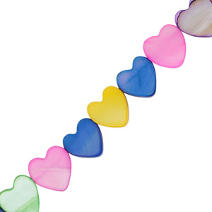 Perle Muschel Heart Multicolour