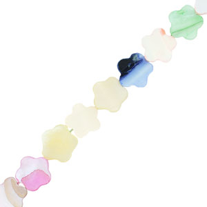 Perle Muschel Flower Multicolour pastel