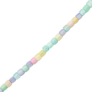 Perle Muschel Tube Pastel multicolor
