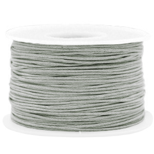 Kordel aus Wachs 1mm Grey