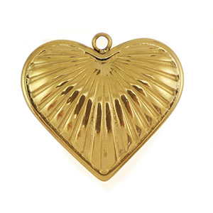 Anh&auml;nger aus Stainless Steel - Rostfreiem Stahl Heart Gold