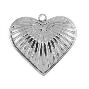 Anh&auml;nger aus Stainless Steel - Rostfreiem Stahl Heart Silver