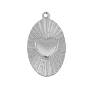Anh&auml;nger aus Stainless Steel - Rostfreiem Stahl Heart Silver