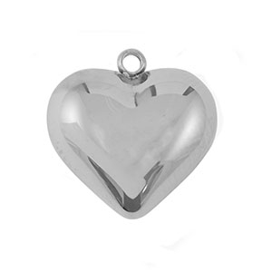 Anh&auml;nger aus Stainless Steel - Rostfreiem Stahl Heart Silver