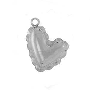 Anh&auml;nger aus Stainless Steel - Rostfreiem Stahl Heart Silver