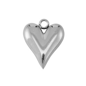 Anh&auml;nger aus Stainless Steel - Rostfreiem Stahl Heart Silver