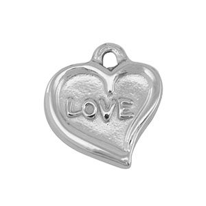 Anh&auml;nger aus Stainless Steel - Rostfreiem Stahl Heart Silver