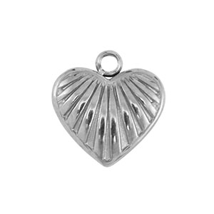 Anh&auml;nger aus Stainless Steel - Rostfreiem Stahl Heart Silver