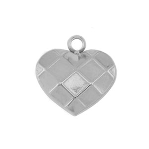 Anh&auml;nger aus Stainless Steel - Rostfreiem Stahl Heart Silver