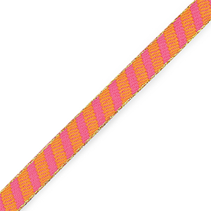 Schmucktextband Stripes Orange-pink