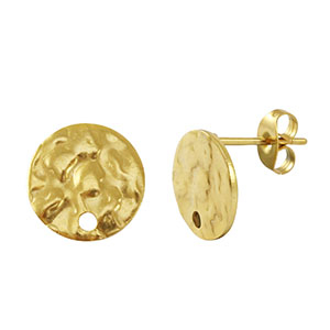 Stainless Steel - Rostfrei Stahl Ohrringe Gold