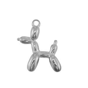 Anh&auml;nger aus Stainless Steel - Rostfreiem Stahl Balloon Dog Silver