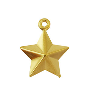 Anh&auml;nger aus Stainless Steel - Rostfreiem Stahl Star Gold